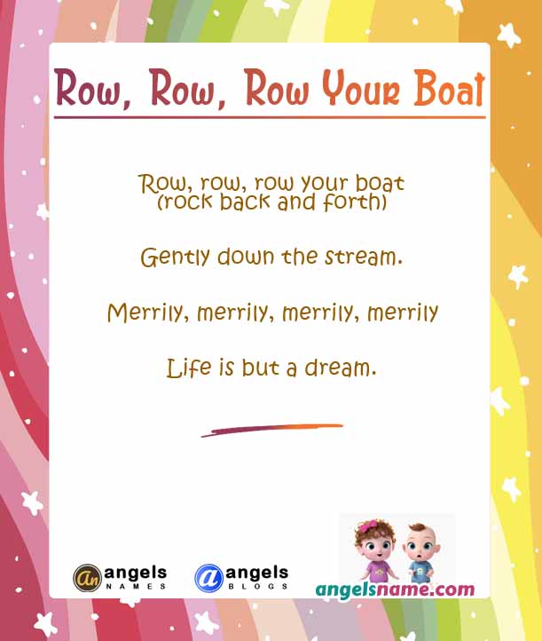 Row Your Boat Lyrics in Text Format