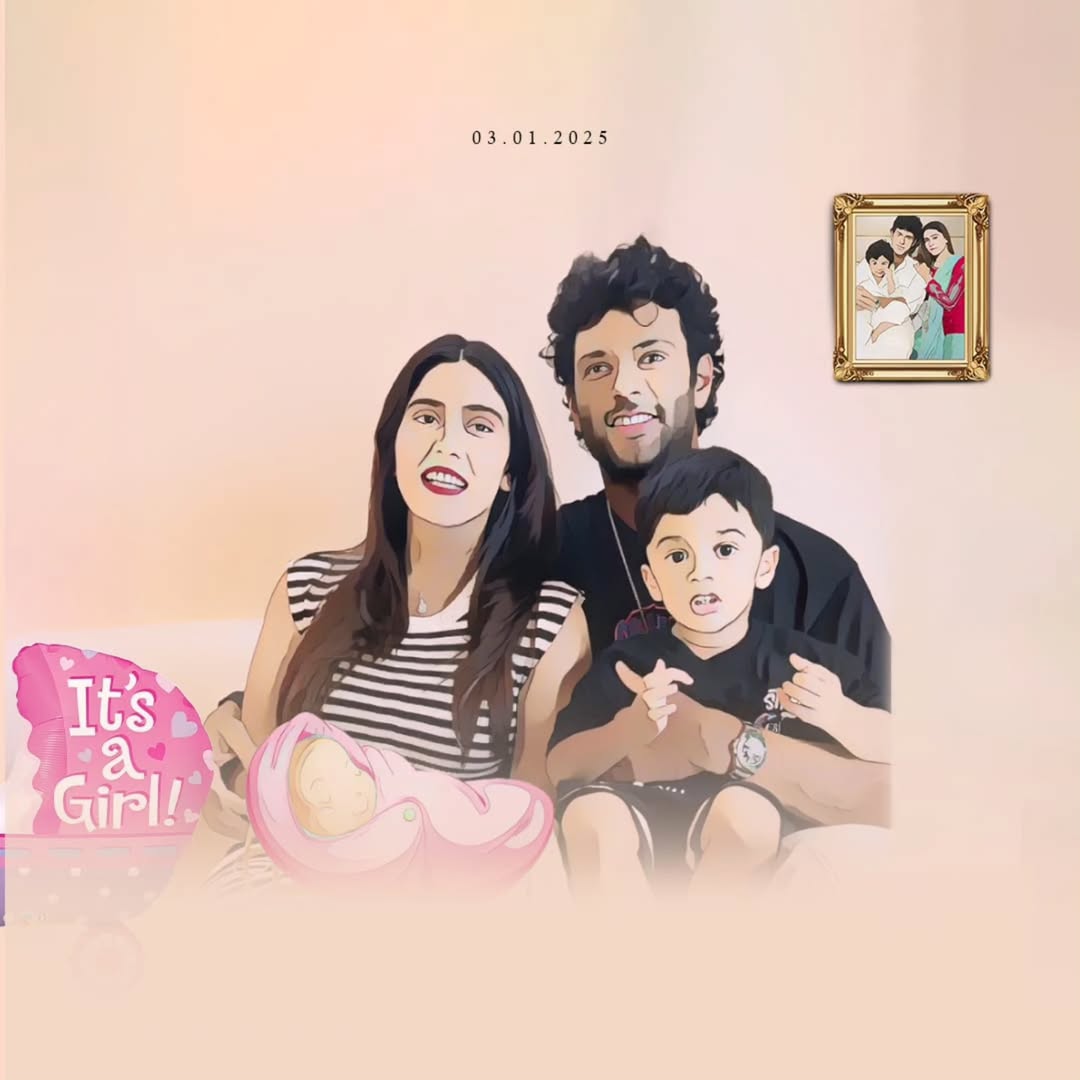 Shivam Dube and Anjum Welcome Baby Girl