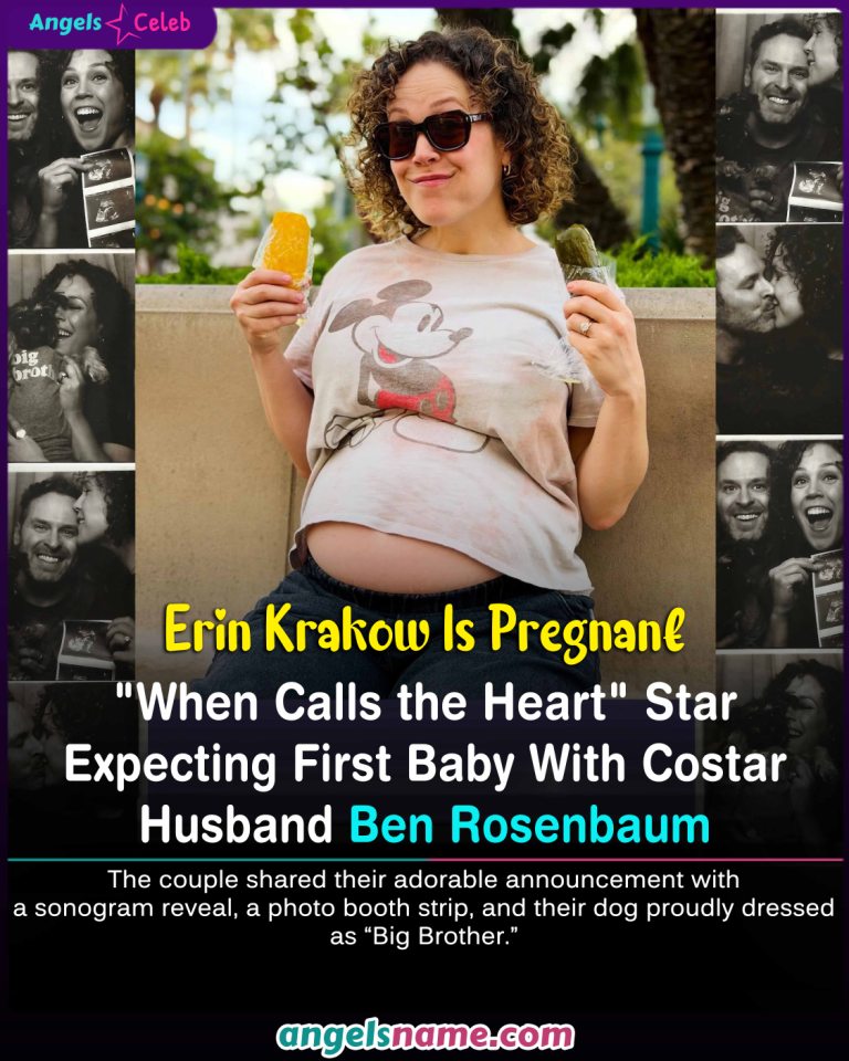 Erin Krakow Instagram post showing baby bum