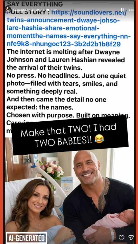 Lauren Hashian and Dwayne Johnson