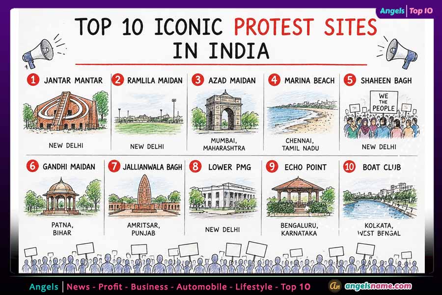 Voices of Democracy: Top 10 Iconic Protest Sites in India (Featuring Jantar Mantar)